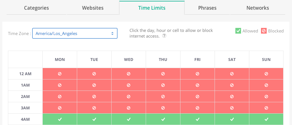 Time Limits Screenshot