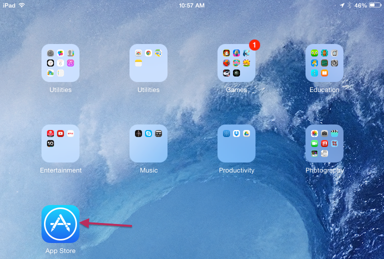 Select App  Store icon